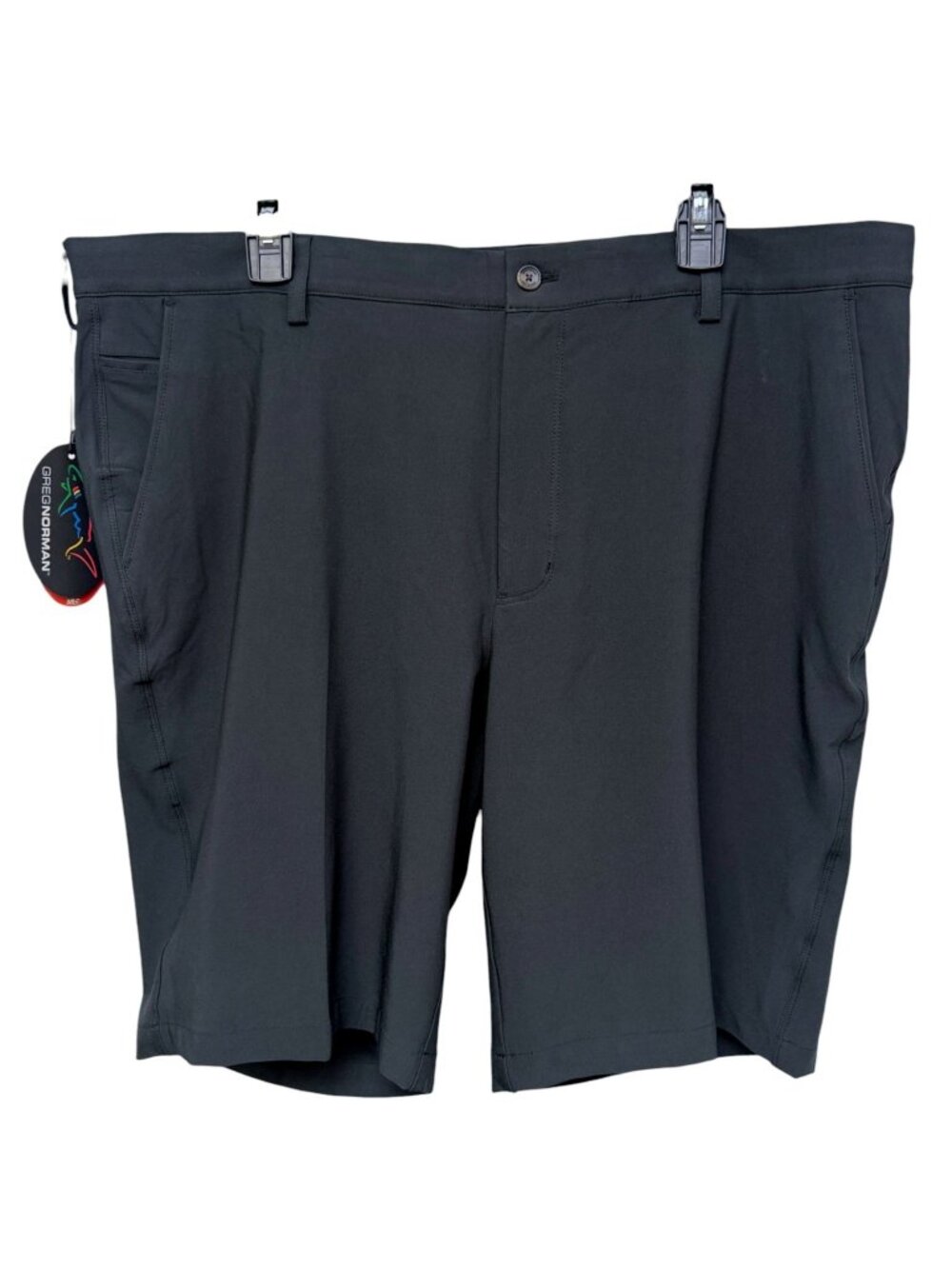 Greg Norman Mens Golf Shorts Size 40 Black Stretch Performance MicroLux NWT